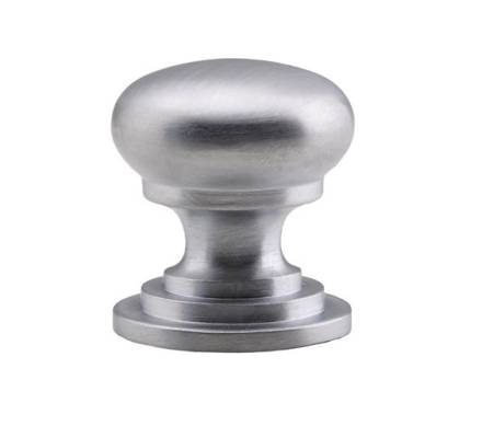 Carlisle Brass Victorian Cupboard Knob Satin Chrome 32mm (M47BSC)