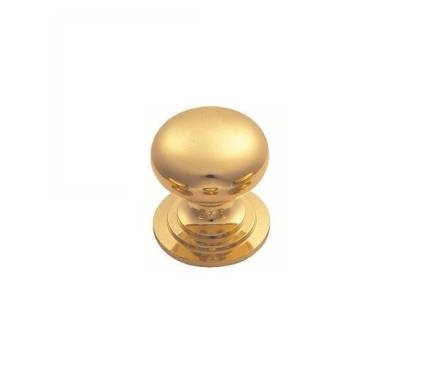 Carlisle Brass Victorian Cupboard Knob 32mm Polished Brass