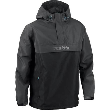 Makita MK203M Aero Waterproof Pullover Jacket Grey - Size XL
