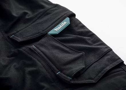 Makita MK304M Onyx Stretch Trousers Black 32W 29L