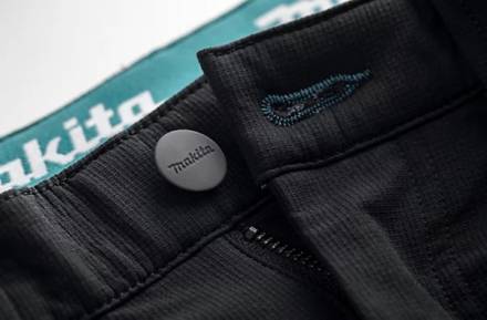 Makita MK304M Onyx Stretch Work Trousers Black 32W 33L