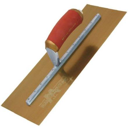 Marshalltown PermaShape Gold Stainless Steel Finishing Trowel DuraSoft Handle 16" x 5"
