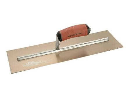 Marshalltown PermaShape Gold Stainless Steel Finishing Trowel DuraSoft Handle 16" x 5"