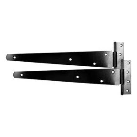 TIMCO Medium Duty Tee Hinge 450mm Black Epoxy Pair