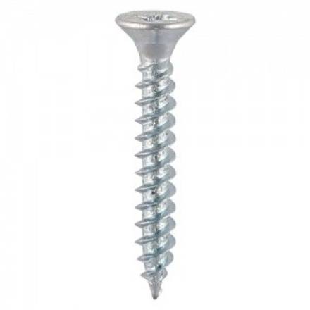 Countersunk BZP Woodscrew No.4 x 1/2" (3.0 x 12mm) Fully Threaded