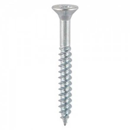 Countersunk BZP Woodscrew No.4 x 1/2" (3.0 x 12mm) Fully Threaded