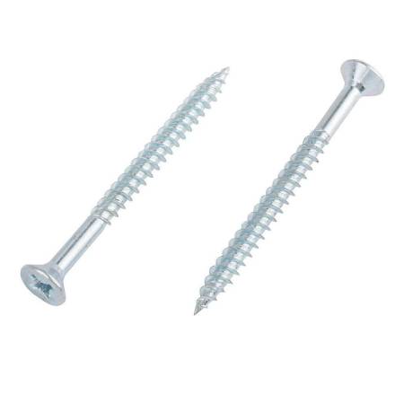 Countersunk Bright Zinc Plated Wood Screw 4 x 5/8"
