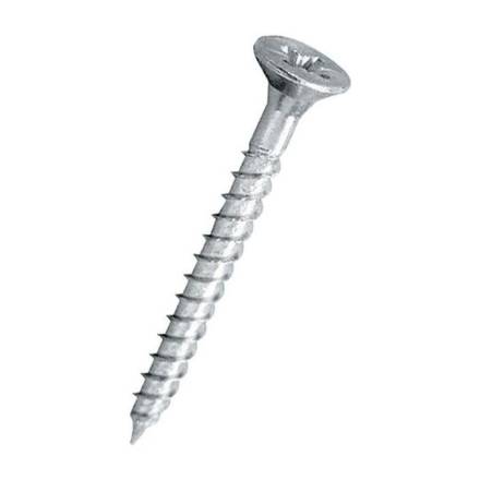Owlett-Jaton Supascrew Countersunk BZP Woodscrew No.6 x 1-1/2" (4.2 x 38mm) Box of 200