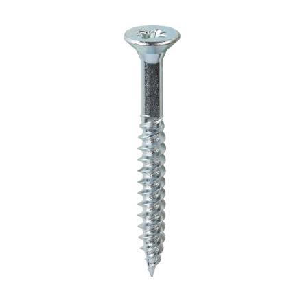 Owlett-Jaton Supascrew Twinthread Pozi CSK BZP Woodscrew No.12 x 2" (5.5 x 50mm)