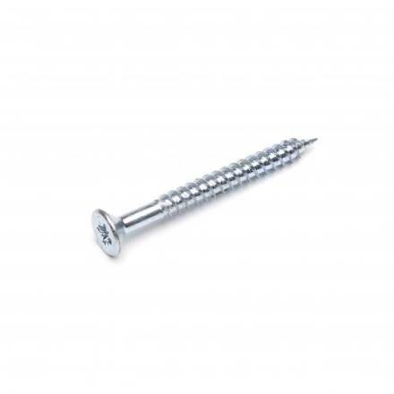Owlett-Jaton Supascrew 8 x 2-1/2" Countersunk Pozi Twin Thread Woodscrew BZP Box of 200