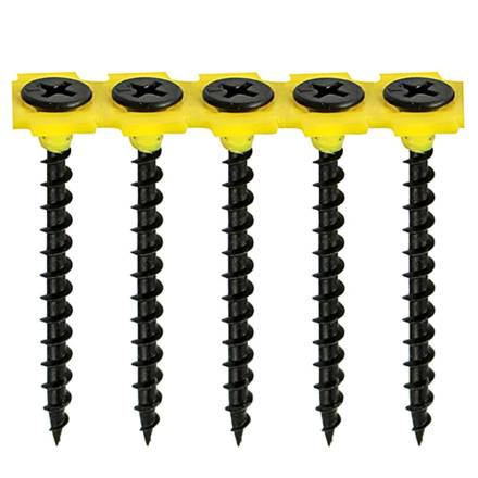 Collated Drywall Screw Black Bugle Head 3.5 x 55mm (Box of 1,000)