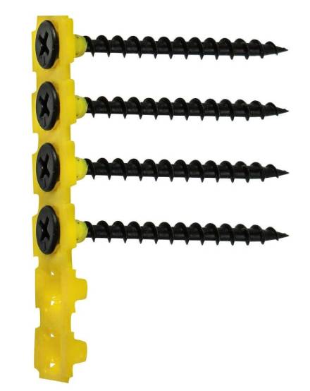 Collated Drywall Screw Black Bugle Head 3.5 x 55mm (Box of 1,000)