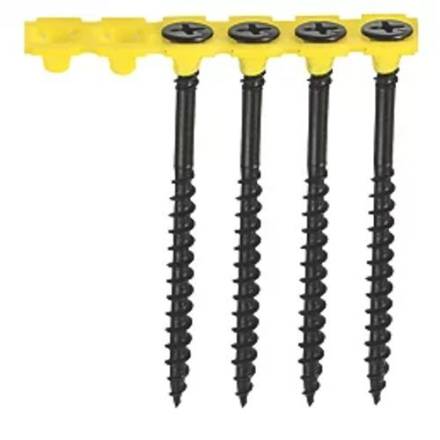 Collated Drywall Screw Black Bugle Head 3.5 x 55mm (Box of 1,000)