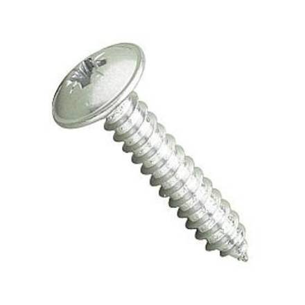 Bright Zinc Plated Pan Head Self-Tapping Screw No.10 x 1-1/2"