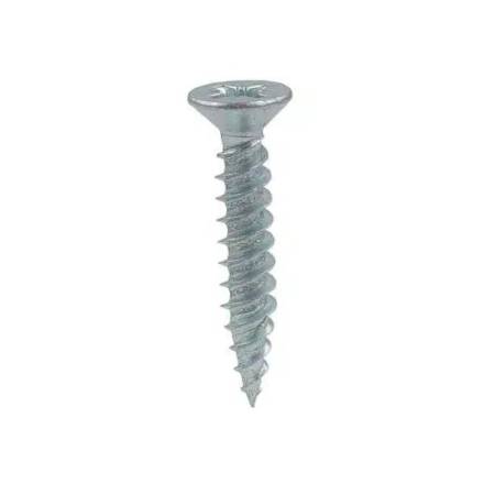 Unifix No.8 x 1/2" (4.0 x 12mm) Countersunk BZP Woodscrew Fully Threaded