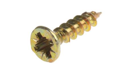 3.5 x 16mm Countersunk Zinc Yellow Passivated Wood Screw