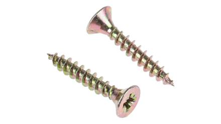 3.5 x 30mm Countersunk Zinc Yellow Passivated Wood Screw