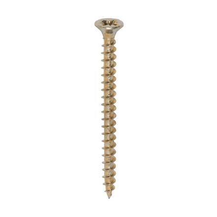 Owlett-Jaton 4.0 x 20mm Pozi Countersunk Yellow Zinc Plated Chippy Woodscrew (Pack of 200)