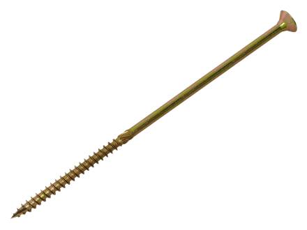 4.0 x 60mm Countersunk Zinc Yellow Passivated Wood Screw