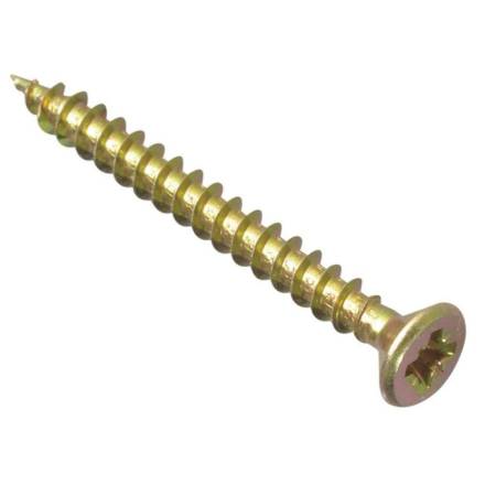Countersunk Zinc Yellow Passivated Wood Screw 4.0 x 70mm