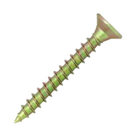 Countersunk Zinc Yellow Passivated Wood Screw 5.0 x 30mm