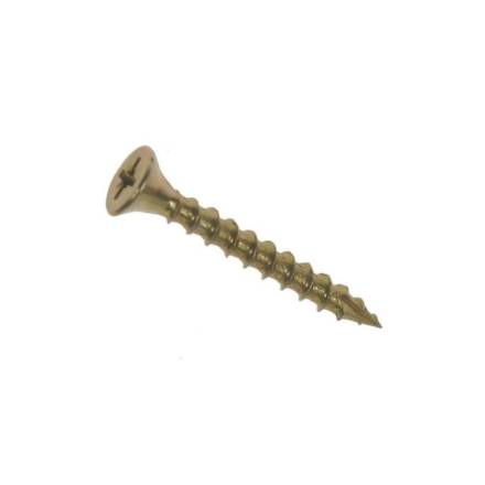 Countersunk Zinc Yellow Passivated Wood Screw 5.0 x 90mm