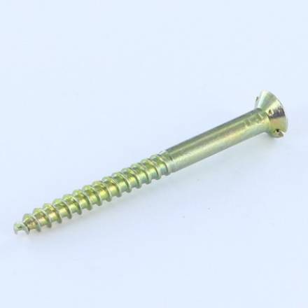 Countersunk Zinc Yellow Passivated Wood Screw 6.0 x 60mm