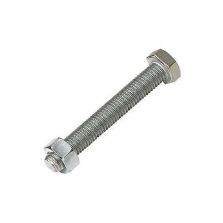 M8 x 20mm High Tensile Set Screw and Nut (Pack of 60)