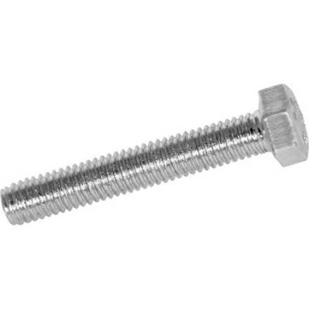 M8 x 40mm High Tensile Hex Set Screw and Nut BZP Grade 8.8 DIN 933 Pack of 45