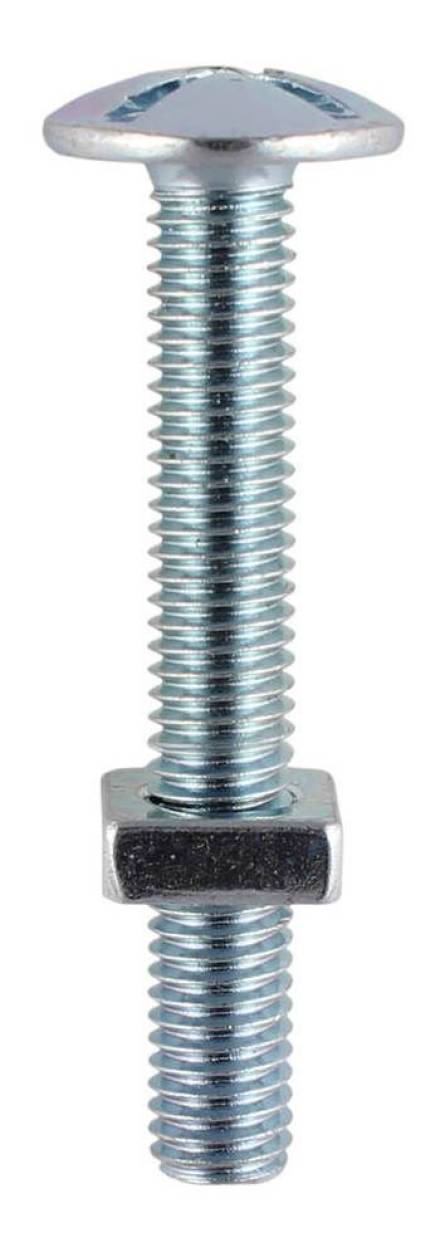 BZP Coach Bolt M6 x 70mm (Pack of 100)