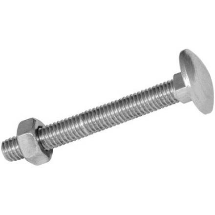 Owlett-Jaton Coach Bolt and Nut BZP M10 x 150mm Pack of 15
