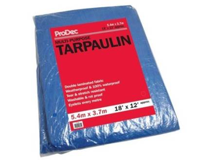 Proguard Blue Large Tarpaulin 18ft x 12ft (5.4 x 3.5m)