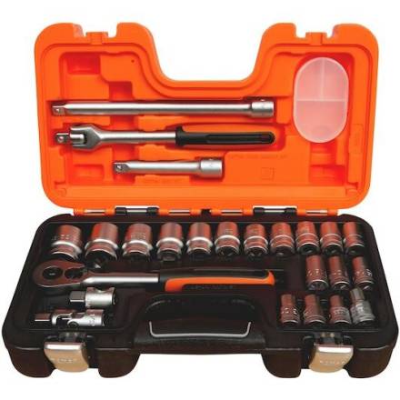 Bahco S240 1/2" Drive Metric Socket Set 24-Piece