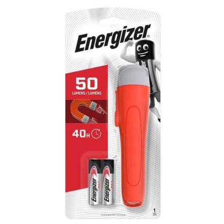 Energizer Magnet LED Torch - 2xAA, 35m Beam, Magnetic Base