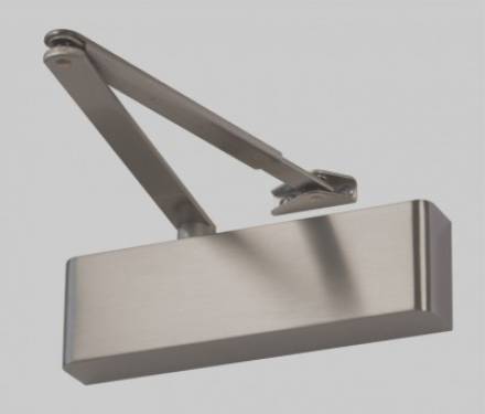 Synergy Hardware S900 SSN Semi Radius Cover EN 2-6 Satin Stainless Steel Door Closer
