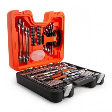 Bahco S910 1/4" and 1/2" Drive Socket and Spanner Set with Combination Spanners - 91-Piece