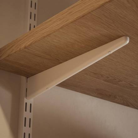Prosolve Twin Slot Shelf Bracket White 270mm (SDB270BC)