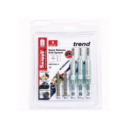 Trend Snappy Drill Bit Guide 5-Piece Set - No.6, 8 and 10 Gauge
