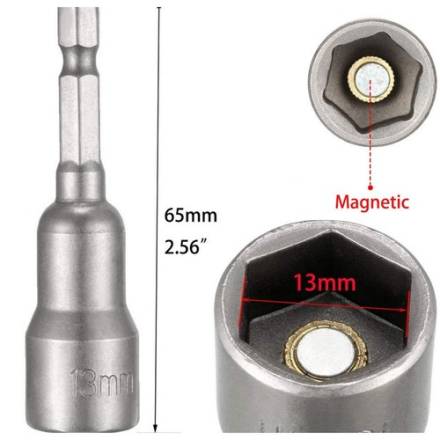 Trend Snappy Magnetic Nut Driver 13mm A/F - 1/4" Hex Shank