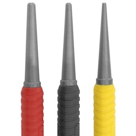 Stanley DynaGrip 3-Piece Nail Punch Set 0.8mm, 1.6mm and 2.4mm
