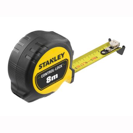 Stanley Control-Lock Pocket Tape Measure 8m x 25mm Metric