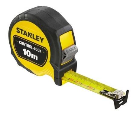 Stanley Control-Lock Tape Measure 10m x 25mm Metric Only
