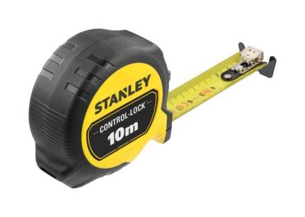 Stanley Control-Lock Tape Measure 10m x 25mm Metric Only