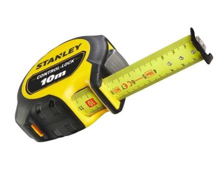 Stanley Control-Lock Tape Measure 10m x 25mm Metric Only