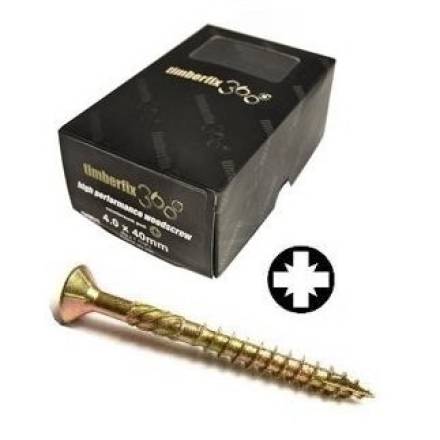 Timberfix 360 Pozi Countersunk Wood Screw ZYP 3.5 x 50mm - Pack of 200