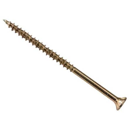 360 Woodscrew 4.0 x 25mm Zinc Yellow Passivated