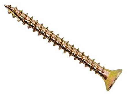 360 Zinc Yellow Passivated Woodscrew 4.0 x 35mm