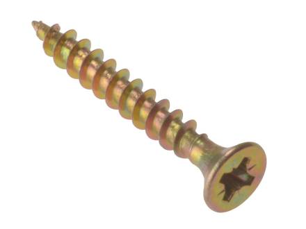 360 Zinc Yellow Passivated Woodscrew 4.0 x 35mm