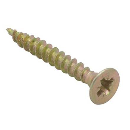 360 Zinc Yellow Passivated Woodscrew 4.0 x 35mm