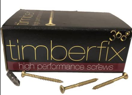 Timberfix 360 High Performance Wood Screw 5.0 x 80mm ZYP (Box of 100)